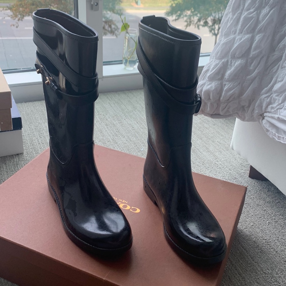 Coach rain boots